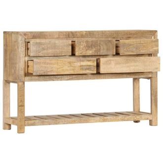 Berkfield Home Sideboard 120x30x75 cm Solid Mango Wood in Brown | Size: 120 x 30 x 75 cm