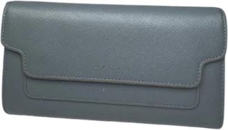 Marni Pre-owned Vintage Trunk Design Leather Wallet - Dames - Vintage Accessoires - Grijs - ONE Size - Leer - Vintage