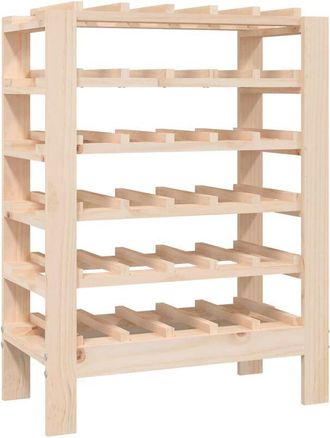 vidaXL Botellero madera maciza de pino 65x29x112 cm Vidaxl