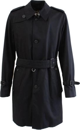 Aquascutum Trenchcoat - Heren - Trenchcoats - Zwart - 4XL - Katoen - Jassen