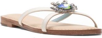 Frances Valentine Crab Slide Sandal in Oyster at Nordstrom, Size 11