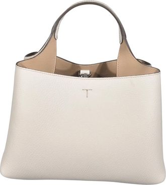 Tod's Micro leren tas - Dames - Handtassen - Beige - ONE Size - Leer - Tassen