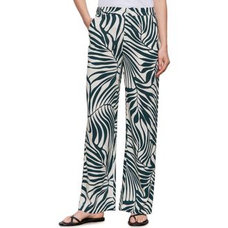 Sanctuary Print Wide Leg Pants in Green Oasi at Nordstrom Rack, Size Xx-Small