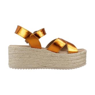 Yellow Rome Alpargata Wedges - - Shoes - Donna - Arancione - 38 EU