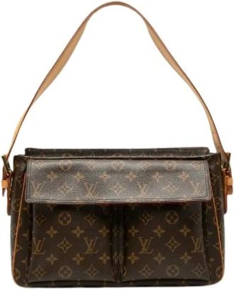 Louis Vuitton Pre-owned Shoulder Bags, female, Brown, Size: ONE SIZE Pre-owned Vivasite GM Monogram Shoulder Bag