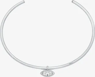 Michael Kors Marquise Cut Cubic Zirconia Collar Necklace