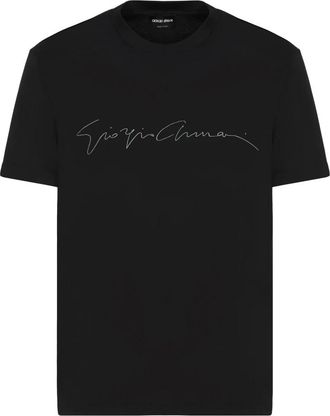 Giorgio Armani Tops, Heren, Zwart, 2Xl, Uc 99 T-shirt