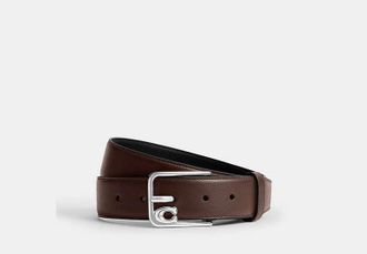 Coach Signature Harness Buckle Belt, 35mm