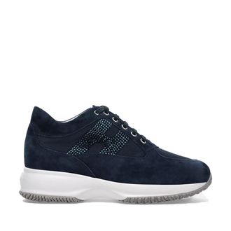 Hogan Stijlvolle Sneakers voor Dames - Dames - Sneakers - Blauw - 39 EU - Leer - Schoenen