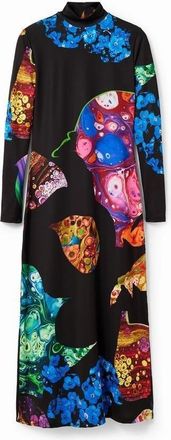 Desigual Printed Turtleneck Dress