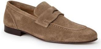 Bruno Magli Nathan Penny Loafer in Taupe Suede at Nordstrom Rack, Size 10.5