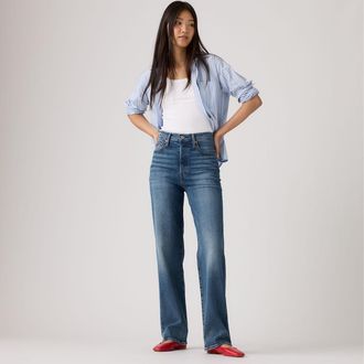 Levi's Ribcage Full Length Jeans - Womens - 24X32 - Blue