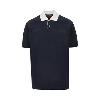 Gucci Stretch piquet polo shirt Man S