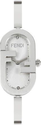Fendi OLock Oval Bracelet Strap Watch, 14.8mm x 28.3mm in Stainless Steel at Nordstrom Rack