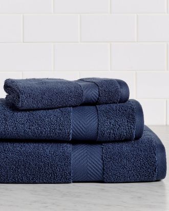 Superior Solid Absorbent Strong Zero-Twist 3Pc Cotton Towel Set