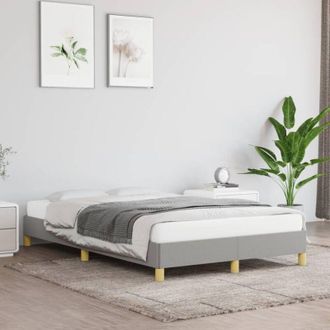 vidaXL vidaXL Giroletto senza Materasso Grigio Chiaro 120x190 cm in Tessuto