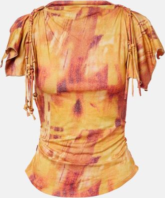 Isabel Marant Top Jazia in cotone con stampa