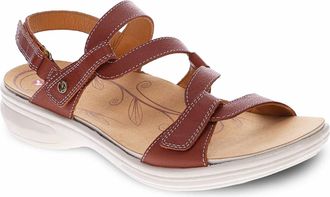 Revere Comfort Shoes Womens Emerald Sandal In Cognac
