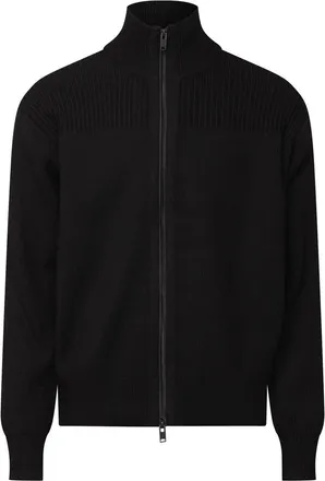 HUGO BOSS Mens Zip Cardigan in Black - Size X-Large