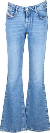 Diesel Katoenen Jeans - Dames - Flared Jeans - Blauw - W29 - Katoen - Jeans