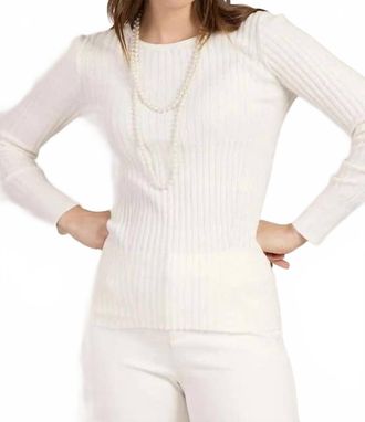 Tyler B&ouml;e Ribbed Crewneck Sweater In Ivory