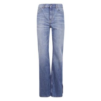 Chlo&eacute; Boot-cut Jeans, female, Blue, Size: W29 Split Hem Straight Jeans