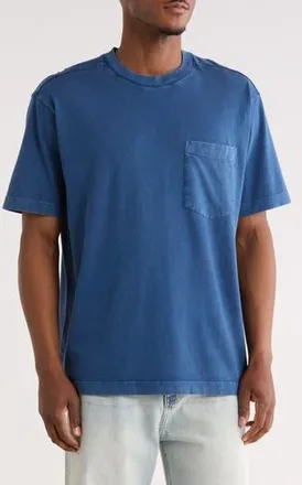 Abound Acid Wash Pocket T-Shirt in Blue Caspia at Nordstrom Rack, Size X-Large