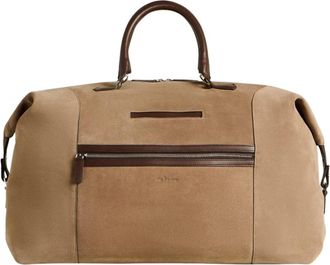 Kiton Su&egrave;de Weekend Holdall - Heren - Weekendtassen - Beige - ONE Size - Su&egrave;de - Tassen