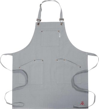 KAF Home Cat Cora Stain Proof Adjustable Chefs Apron, 28 x 36-Inch