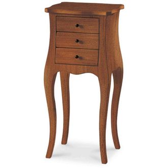 Milani Home JUDD - mobile portatelefono in legno massello cm 34 x 31 x 72 h