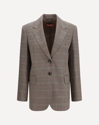 Max Mara Checked pattern wool Blazer Female 42