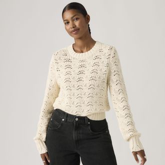 Levi's Hope Crochet Pullover - Womens - XS - White