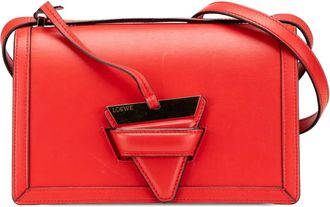 Loewe Borsa a tracolla Barcelona media in pelle 2017 - Rosso