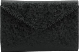 Pourchet Cassetta Wallet - Dames - Portefeuilles - Zwart - ONE Size - Leer - Accessoires
