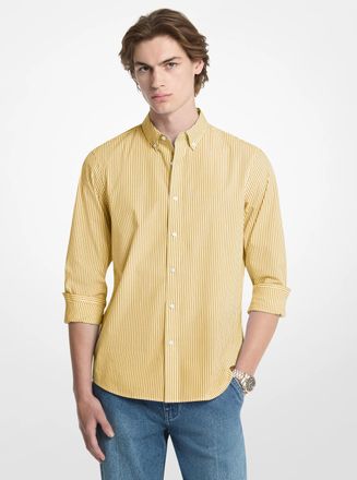 Michael Kors Striped Stretch Cotton Shirt