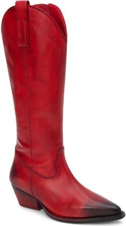 Matisse Footwear Remington Knee High Western Boot in Red at Nordstrom, Size 10