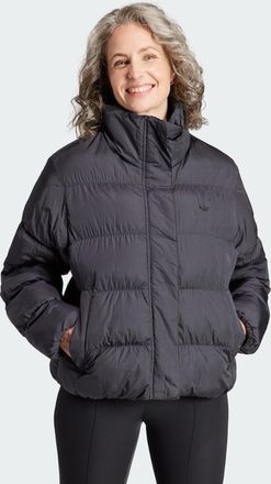 adidas Originals ADIDAS Originals Womens Short Vegan Puffer Jacket - Black recycled_material - Size X-Small