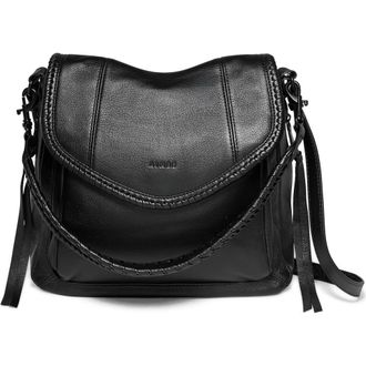 Aim&eacute;e All for Love Convertible Leather Shoulder Bag in Black Multi at Nordstrom