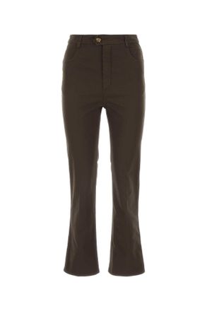 Saint Laurent Dark Brown Cotton Pant
