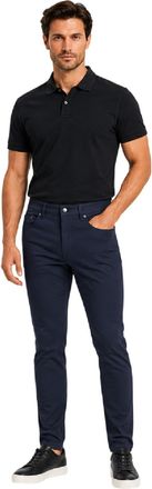 HUGO BOSS Taber effen slim-fit herenjeans (Marine)