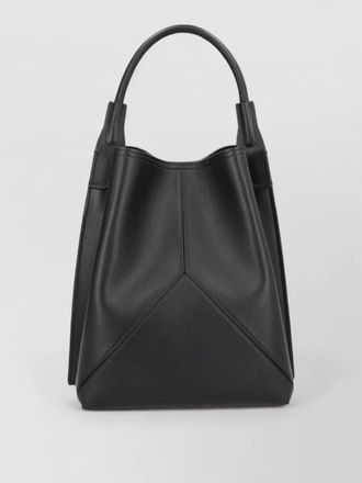 Victoria Beckham bucket bag structured shape top handle shoulder