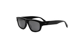Fendi Smoke Square Mens Sunglasses FE40157I 01A 56