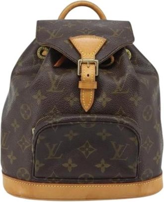 Louis Vuitton Pre-owned Backpacks, female, Brown, Size: ONE SIZE Pre-owned Vintage Montsouris Backpack