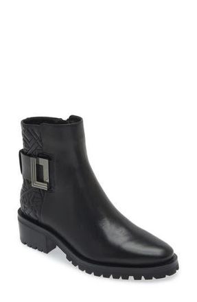 Karl Lagerfeld Vara Bootie in Black at Nordstrom Rack, Size 6.5