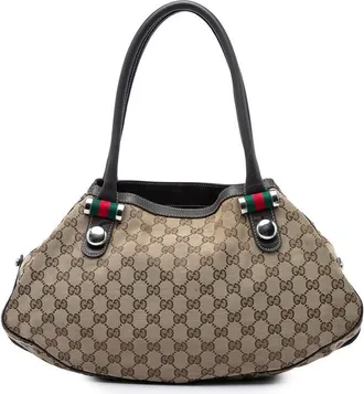 Gucci Pre-owned Gucci GG Canvas Web Match Ball Tote Ladies KXUEHRX7I4PYGONJ