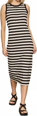 Sanctuary Contrast Trim Maxi Dress In Black/macrame