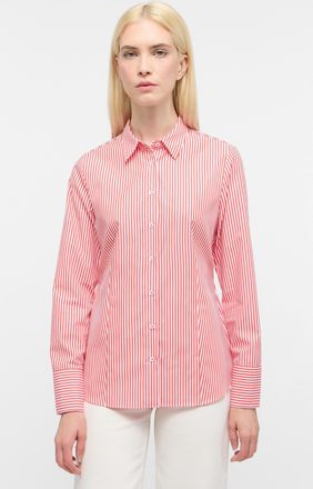 Eterna Hemdbluse ETERNA REGULAR FIT, Damen, Gr. 50, rot, 100% Baumwolle, Blusen Hemdbluse, EASY IRON (b&uuml;gelleicht)
