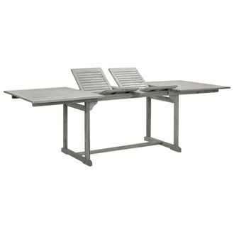 vidaXL Vidaxl - Mesa De Comedor Jard&iacute;n Madera Maciza Acacia (160-240)x100x75 Cm