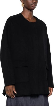 Ermanno Scervino Jassen, Dames, Zwart, L, Fringe Pocket Light Jacket