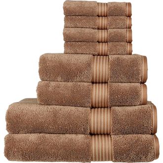 Christy Supreme Hygro Luxury 100% Supima Cotton 8 Piece Towel Set in Mocha at Nordstrom